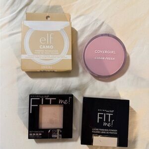 Powder bundle with e.l.f., Covergirl, and Maybelline